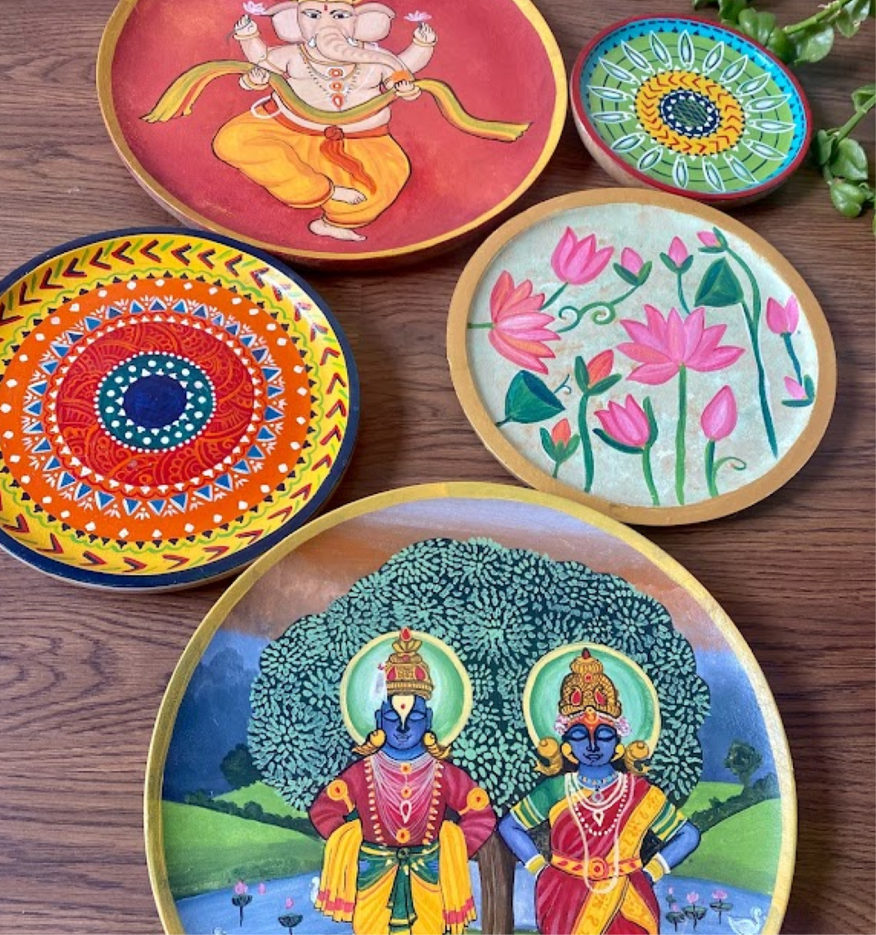 Lord Ganesh Themed Wall Plate
